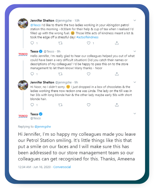 Tesco response