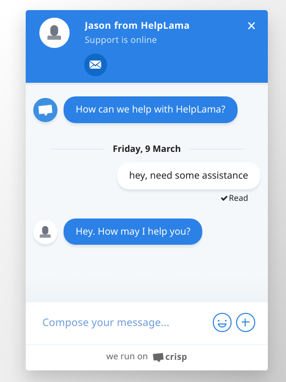 crisp live chat widget2