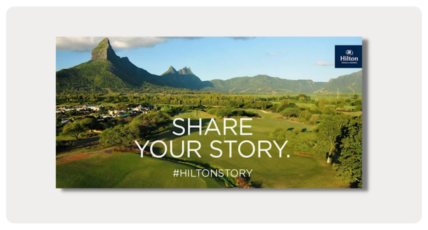 user generated content Hilton