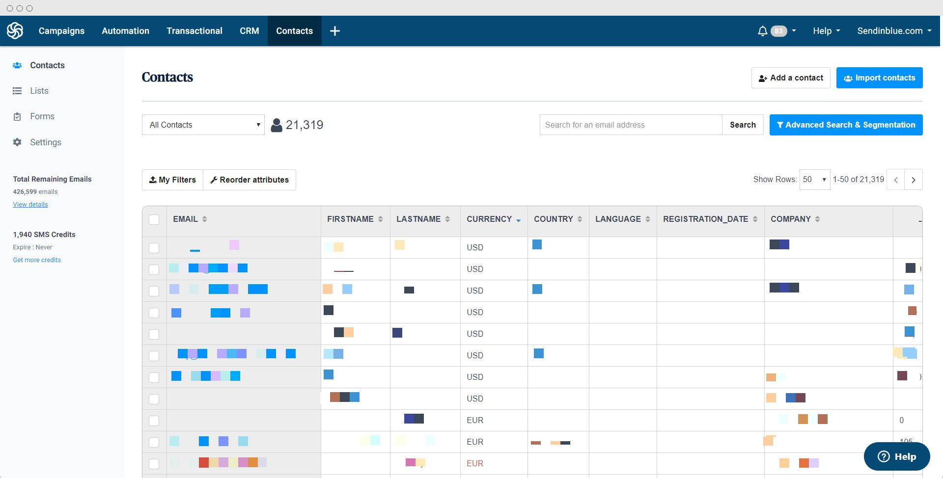 Sendinblue software