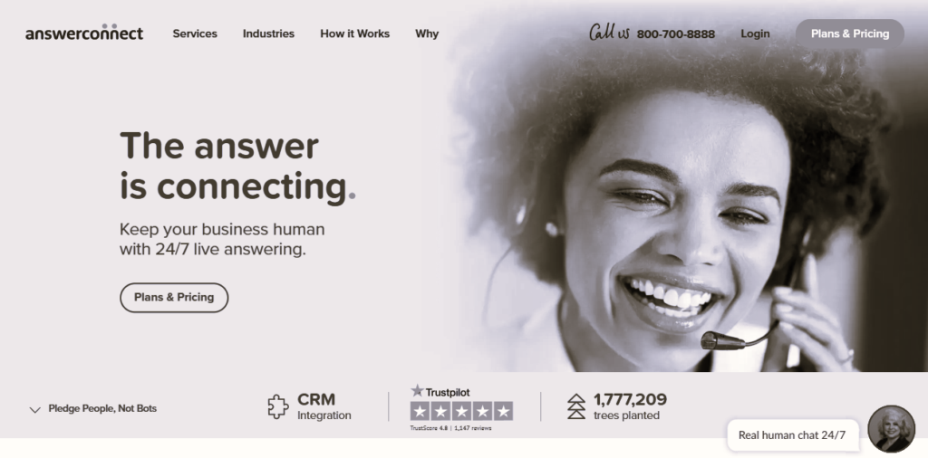answering phone service small business AnswerConnect