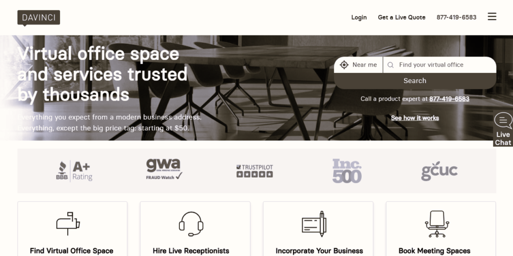 answering phone service small business DaVinci Virtual
