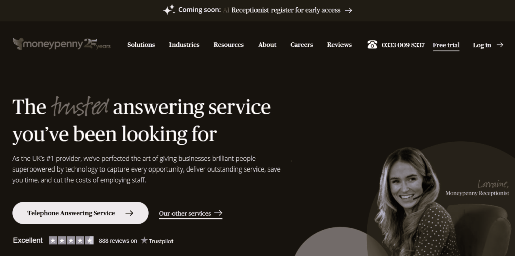 answering phone service small business Money Penny