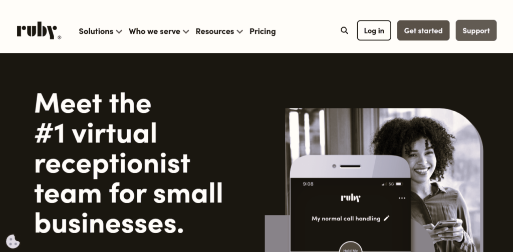 answering phone service small business Ruby