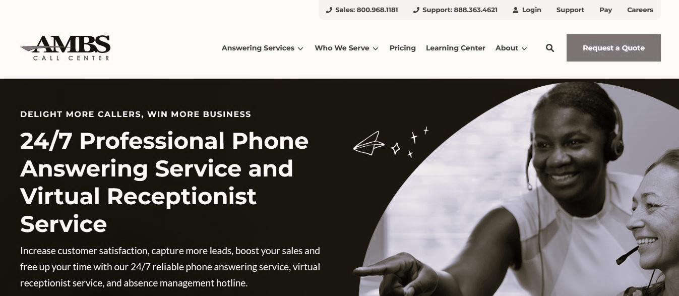 medical answering service companies AMBS Caller