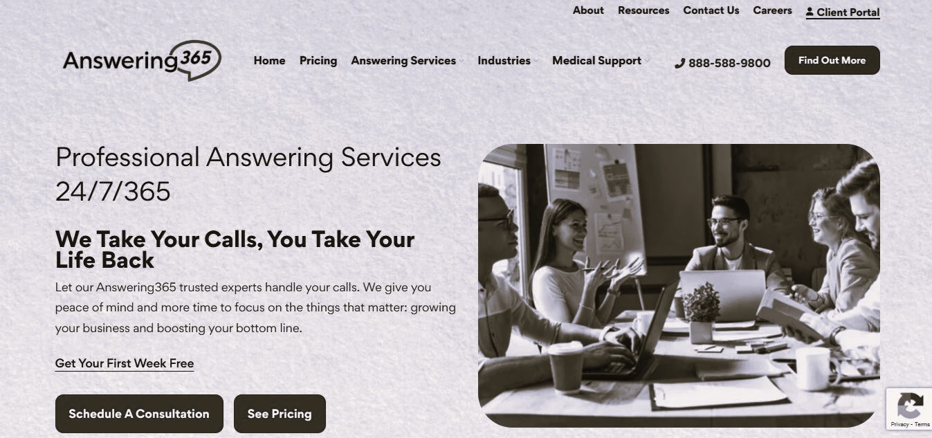 medical answering service companies Answering365