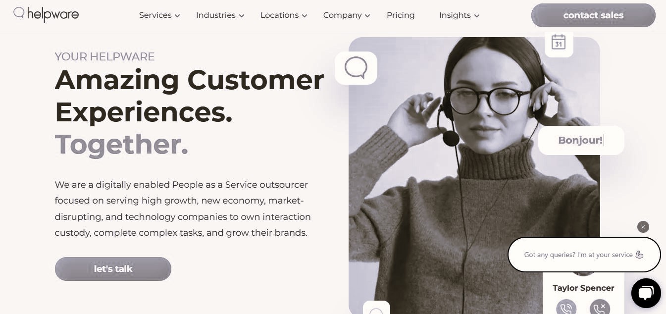 outsourced phone support Helpware